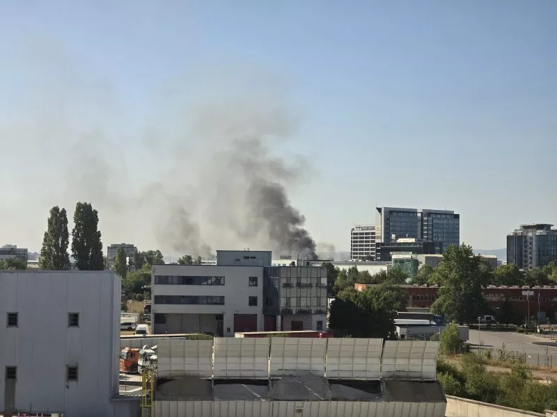 Голям пожар в близост до летище София