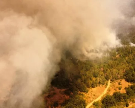 Евакуират жители на цяло село заради пожара край Сунгруларе