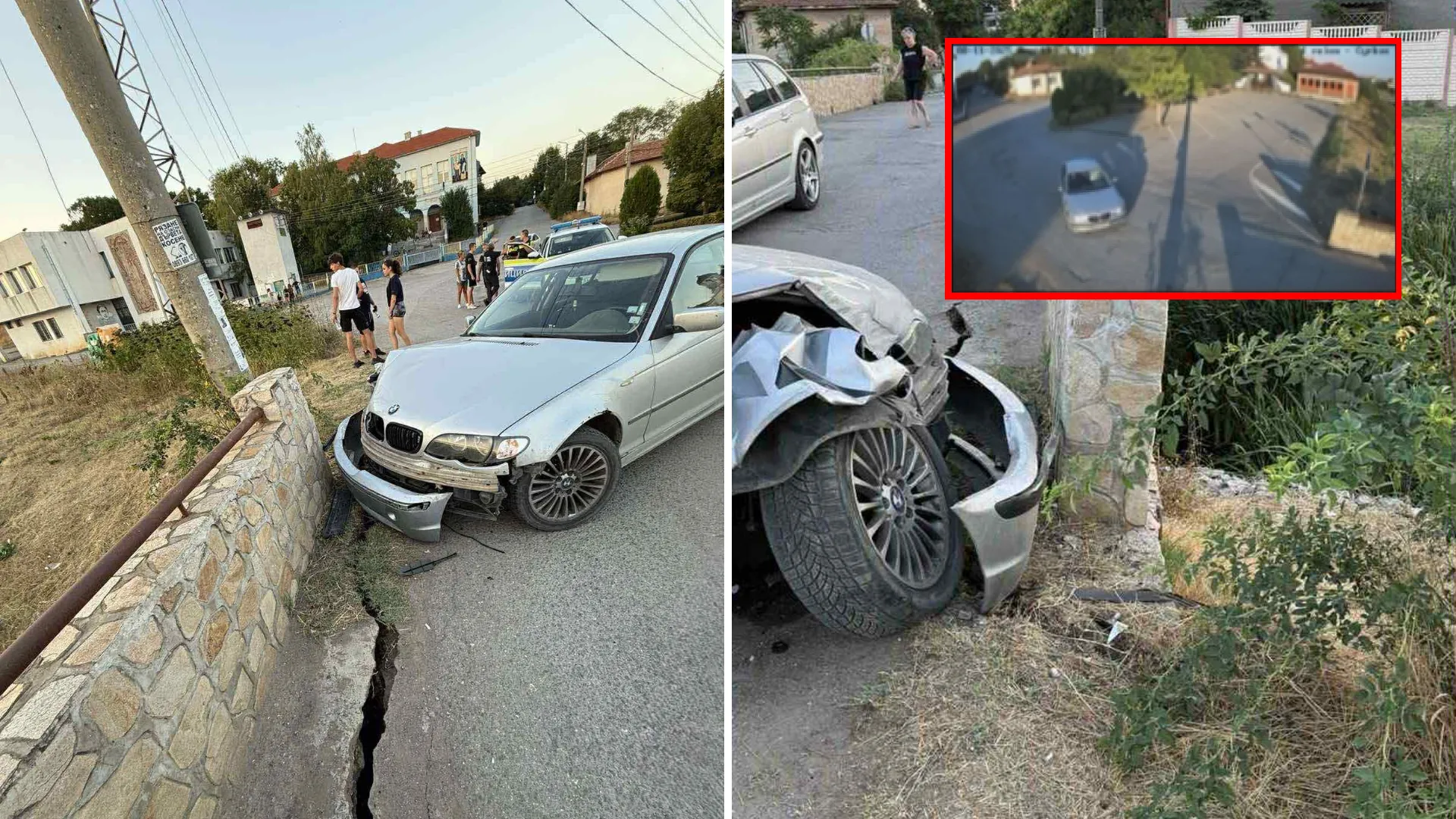 След дрифт: 18-годишен заби БМВ-то си в мост в Костинброд