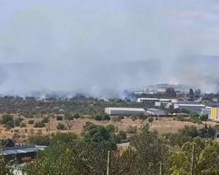 Пожар бушува край Аксаково близо до АМ 