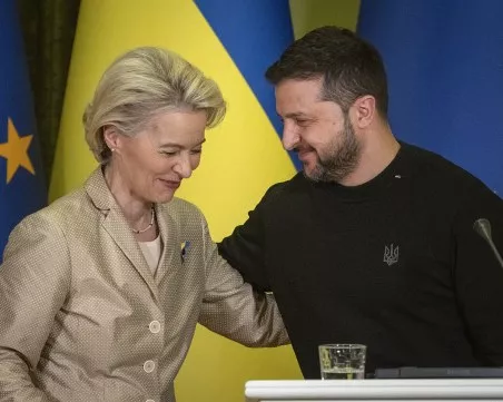 Зеленски пристигна в Брюксел за среща с Фон дер Лайен