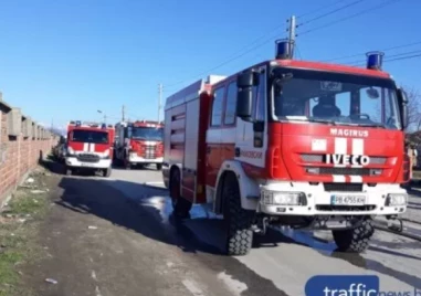 Пожар гори в местността „Св. Георги в Сливен