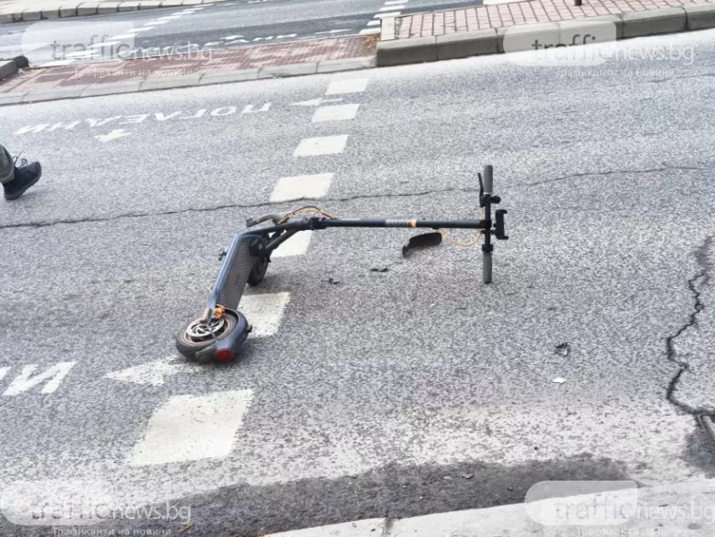 Мъж е в кома след падане от електрическа тротинетка
