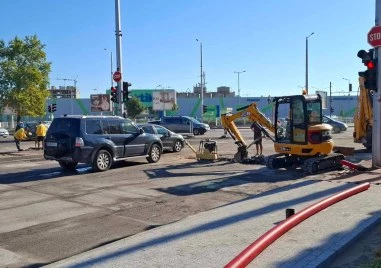 Транспортен хаос в Кючука след изненадващ ремонт на кръстовище