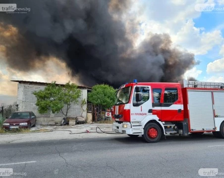 Мъж пострада при пожар в сервиз за газови уредби в Пазарджик