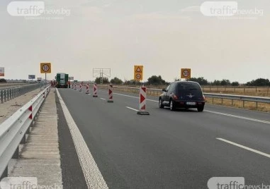 Ремонтират три участъка от АМ Тракия посока Бургас, ограничават движението