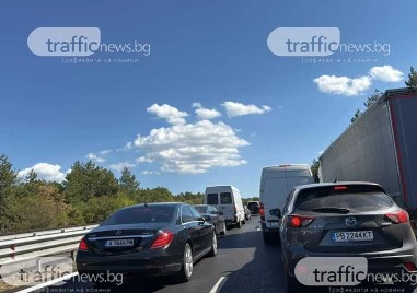 Ремонтите по АМ Тракия започнаха: Задръстванията посока Пловдив са километрични