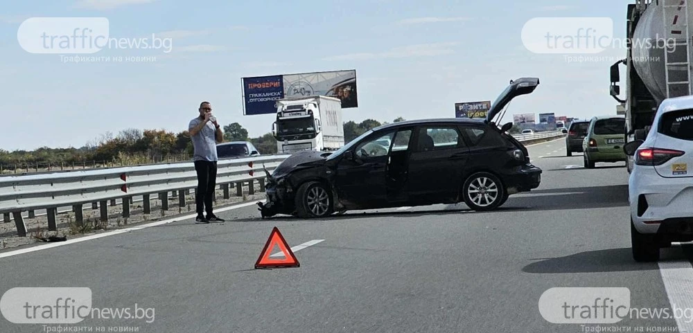 Пловдивски автомобил самокатастрофира на АМ 