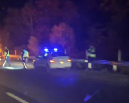 Автомобил гори на АМ 