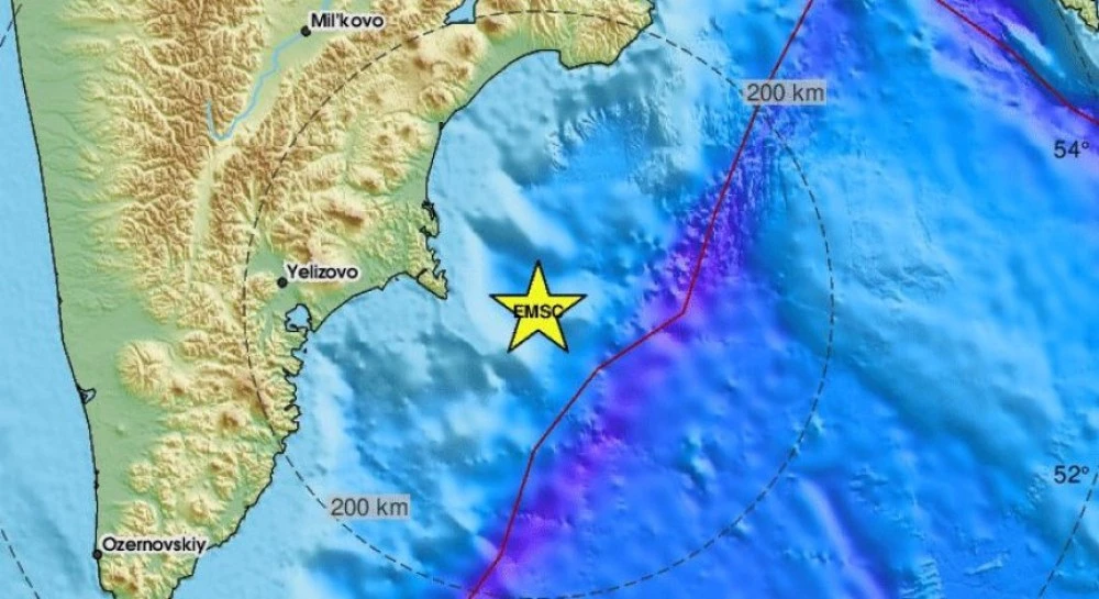 Поредното силно земетресение близо до бреговете Камчатка