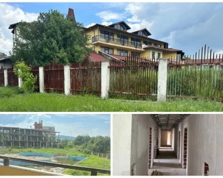 Мижав интерес към бетонния мастодонт в Баня, който така и не стана балнеохотел – цената се срина двойно