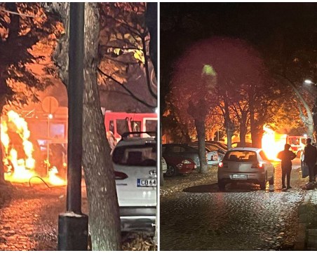 Три автомобила изгоряха в Смирненски – разследват умишлен палеж