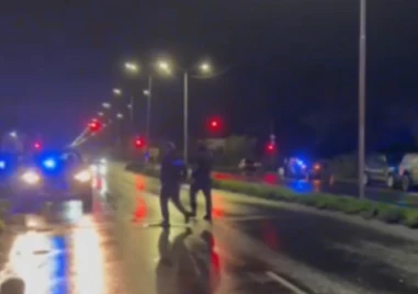 След гонка с „Гранична полиция кола падна в езеро в Бургас