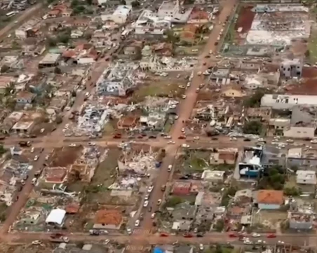 Смърт и разрушения в Бразилия - мощно торнадо остави стотици ранени и най-малко 6 жертви