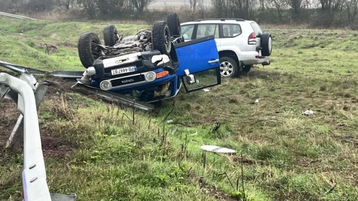 Тежка катастрофа на пътя Казанлък-Стара Загора, шофьор пострада