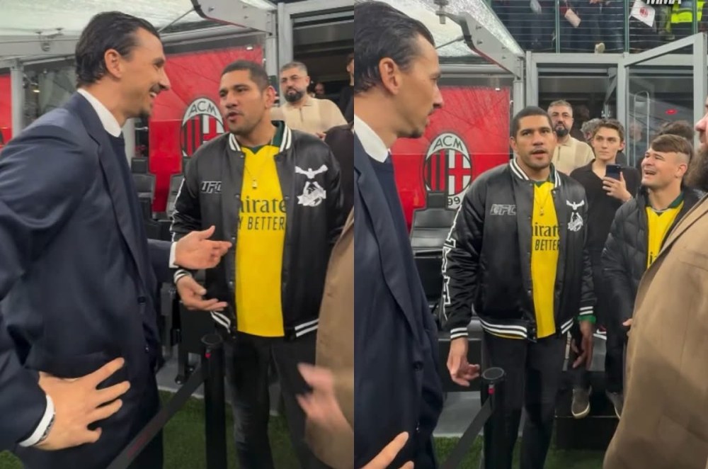 UFC шампионът Алекс Перейра се срещна с легендата Златан Ибрахимович в Милано