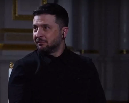 Токът в Киев спря по време на интервю на Зеленски