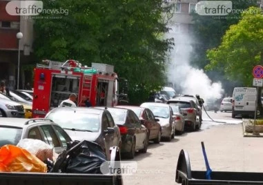 Павилион за вестници е изгорял в Пловдив