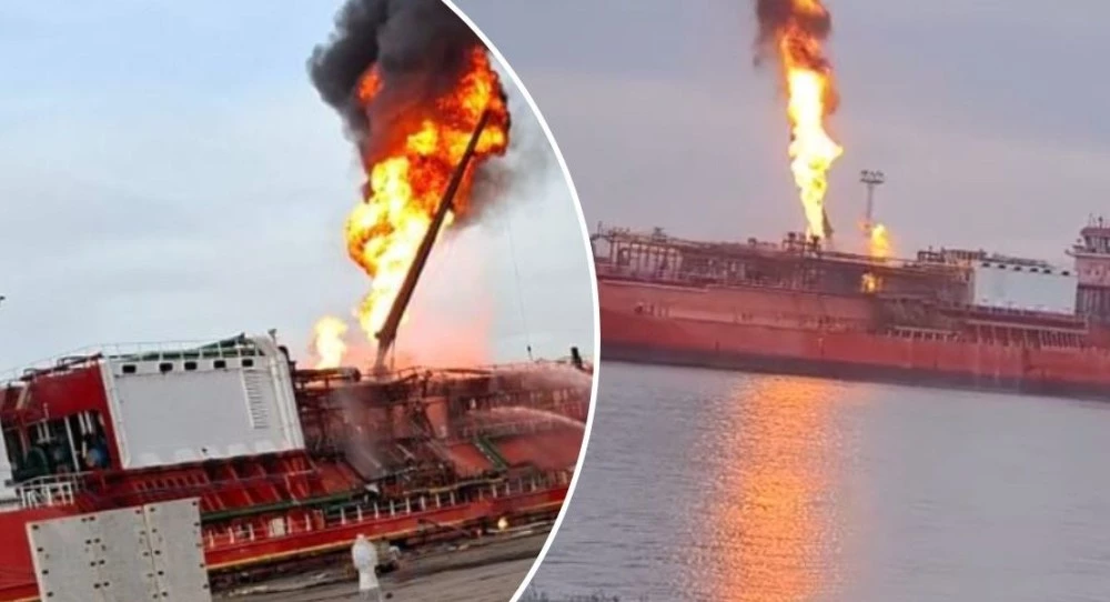 Евакуации по Дунав: Турски кораб с втечнен газ се запали след руски атаки с дрон