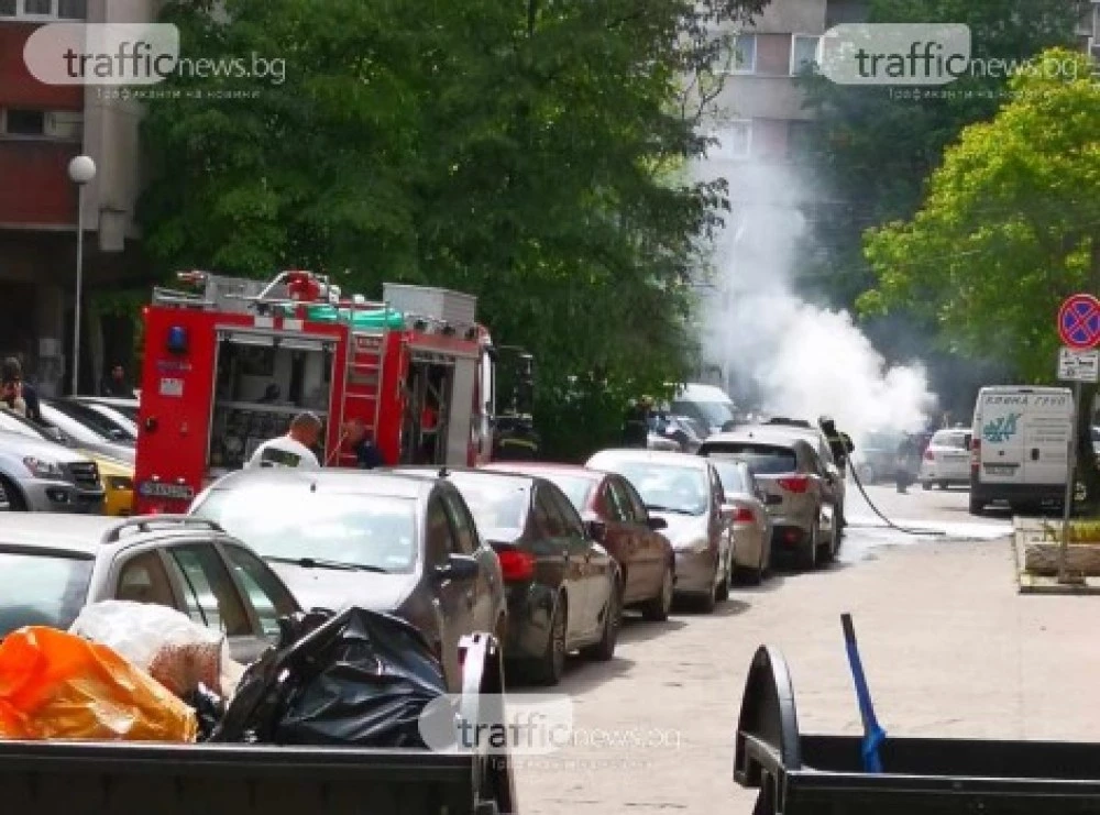 Павилион за вестници е изгорял в Пловдив