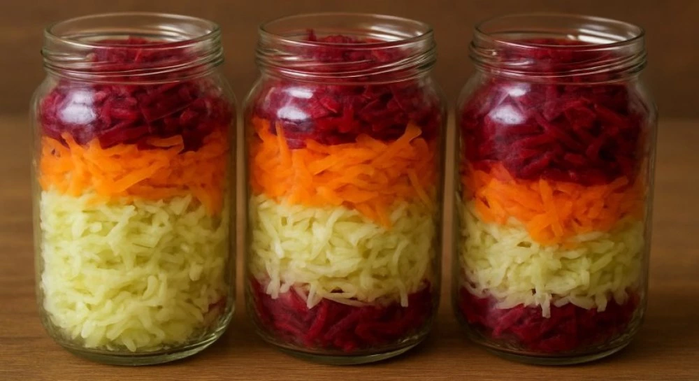 Рецепта за туршия от зеле, моркови и червено цвекло