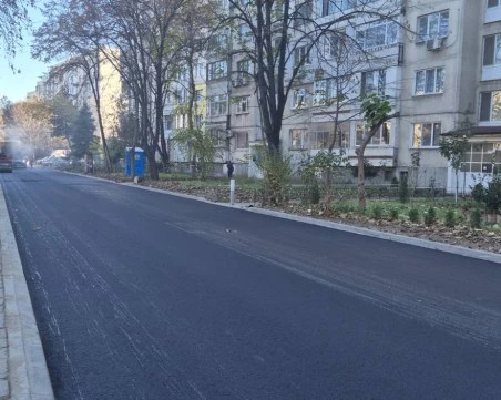 Завърши ремонтът на локалното платно на част от бул. „Никола Вапцаров