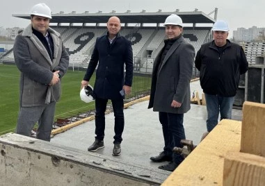 Кметът Костадин Димитров: Строителството на стадион „Локомотив напредва