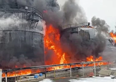 Украински дрон запали нефтохранилище в Тамбовска област