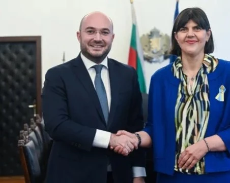 Министър Георги Георгиев се срещна с европейския главен прокурор Лаура Кьовеши