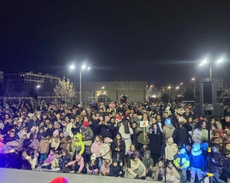 Запалиха светлините на коледната елха в 