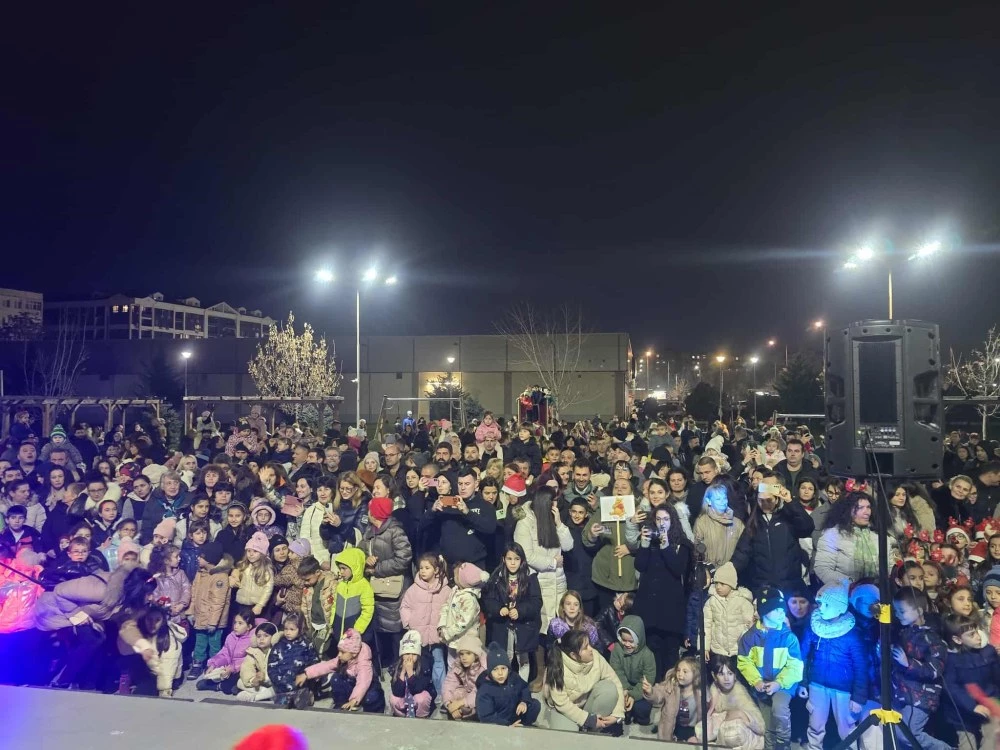 Запалиха светлините на коледната елха в 