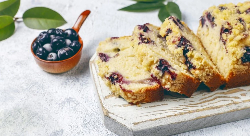 Рецепта за кекс със сини боровинки