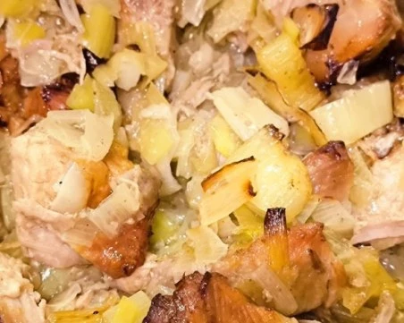 Рецепта за свински мръвки с праз