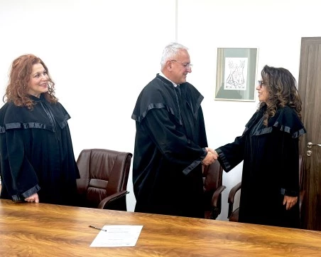 Съдия Веселин Хаджиев официално встъпи в длъжност като зам.-председател на Апелативен съд – Пловдив