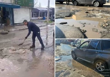 Жители на Столипиново запълват дупки с инертни материали, райкметът ги укори  ВИДЕО