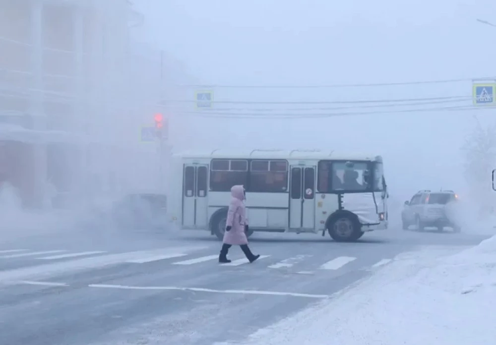 Oтчетоха -45°C в Якутск