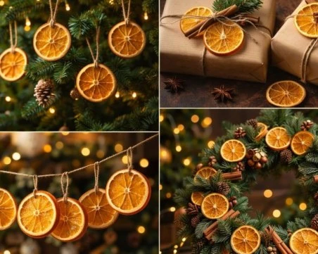 Сушените портокали – най-популярният коледен тренд