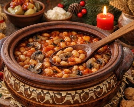 Рецепта за боб с гъби в гювеч за Бъдни вечер