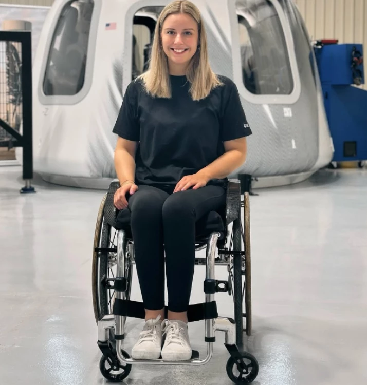 Човек в инвалидна количка за първи път летя в космоса