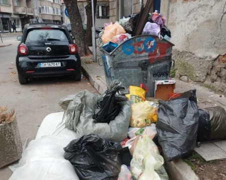 Сметище насред улицата! Недостъг на контейнери вбеси пловдивчанин