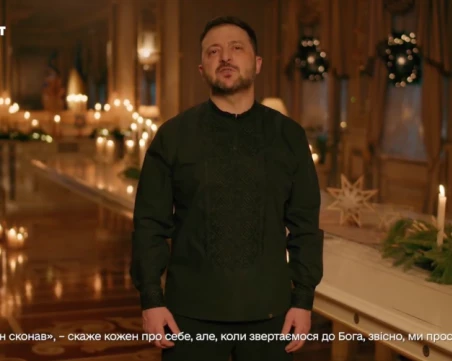 В коледното си послание Зеленски пожела смъртта на Путин