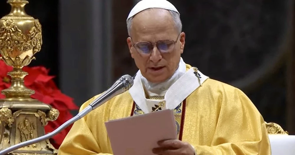 В първата си коледна проповед папа Лъв XIV осъди условията, при които живеят палестинците в Газа