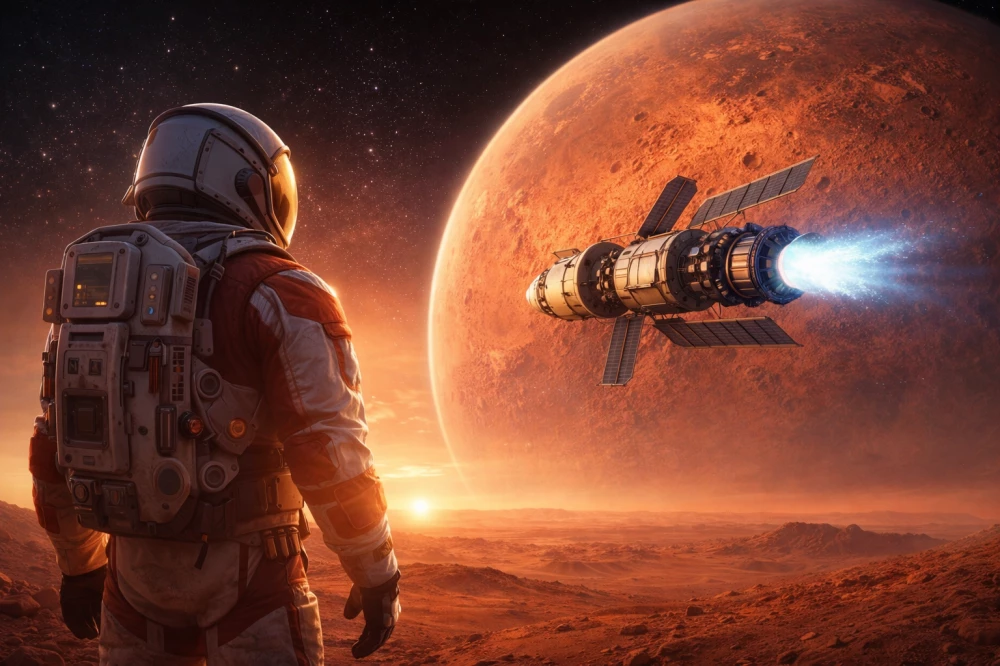 Ядрен двигател може да съкрати пътя на човека до Марс почти наполовина