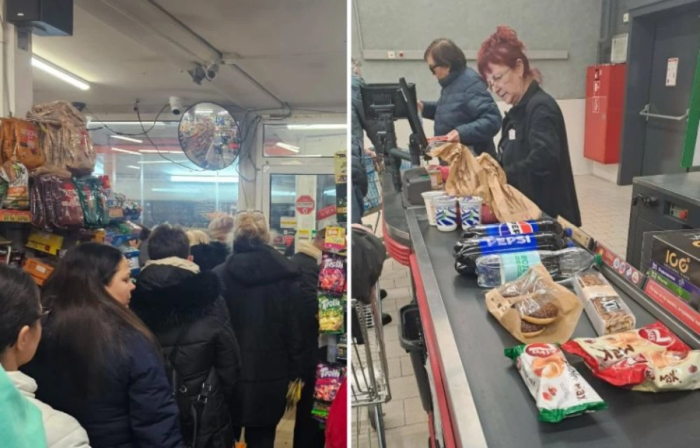 В разгара на първите седмици на въвеждането на еврото в