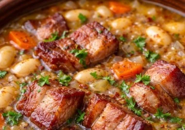 Предлагаме ви рецепта за вкусна бобена чорба с пушени гърди