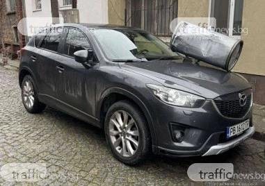 Кофа за смет „наказа джип, блокирал улица в Пловдив