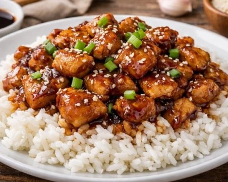 Рецепта за пиле с терияки сос и ориз