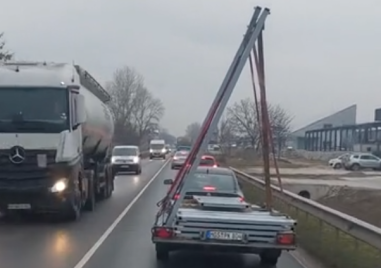 Автомобил с немска регистрация е бил засечен да извършва поредица