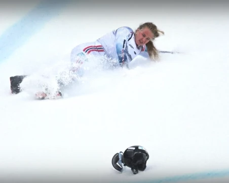 Линдзи Вон падна в Кран-Монтана, откараха я с хеликоптер в болница