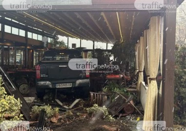 Шофьорът на джипа който днес по обяд се вряза в